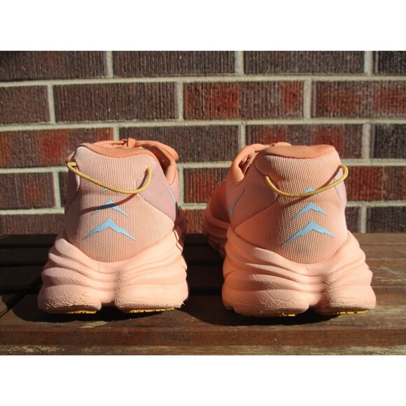 Hoka One One Rincon 3 Women 10.5 B Peach Orange Athletic Running Shoes 1119396 - Picture 9 of 14